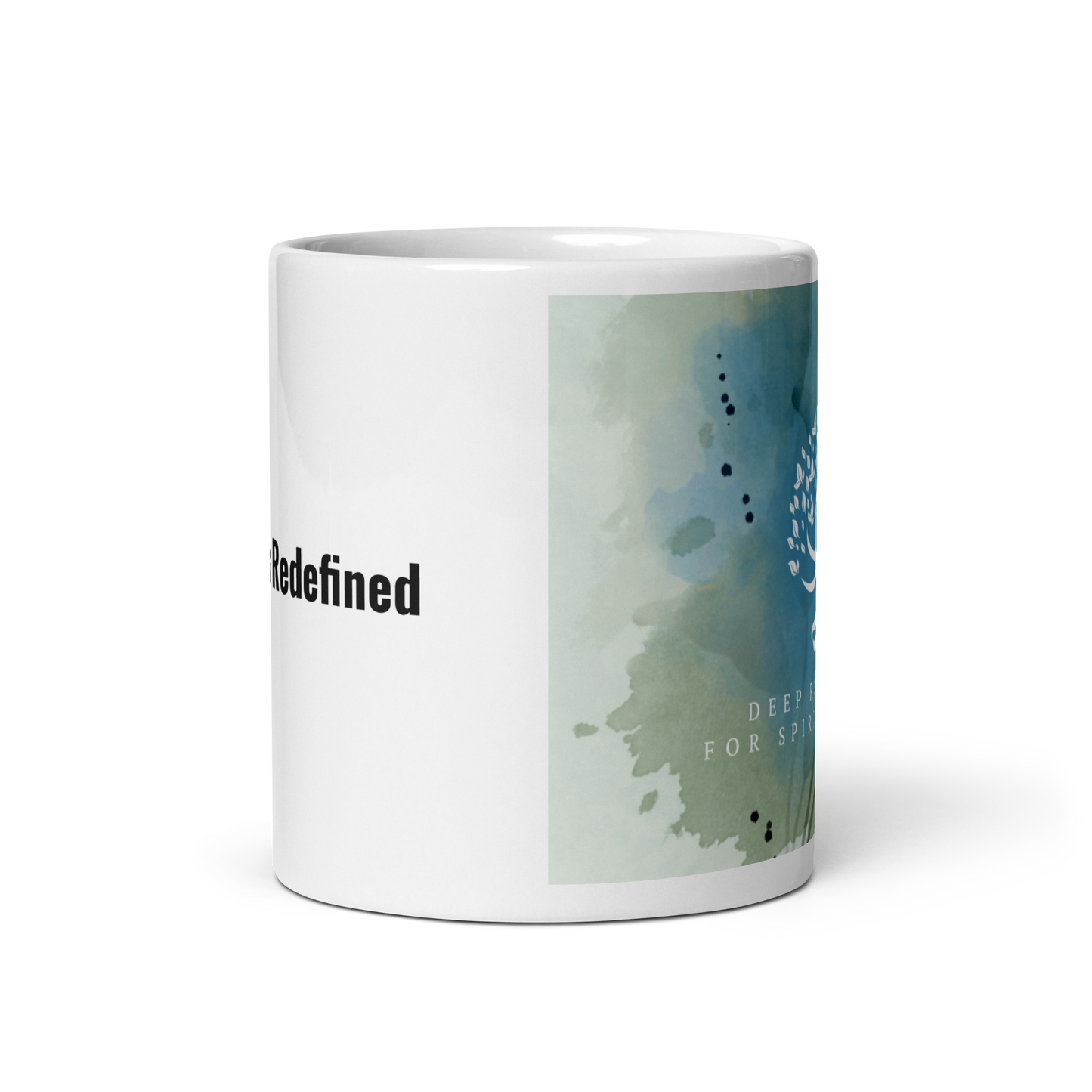 White Glossy Deep Root Mug