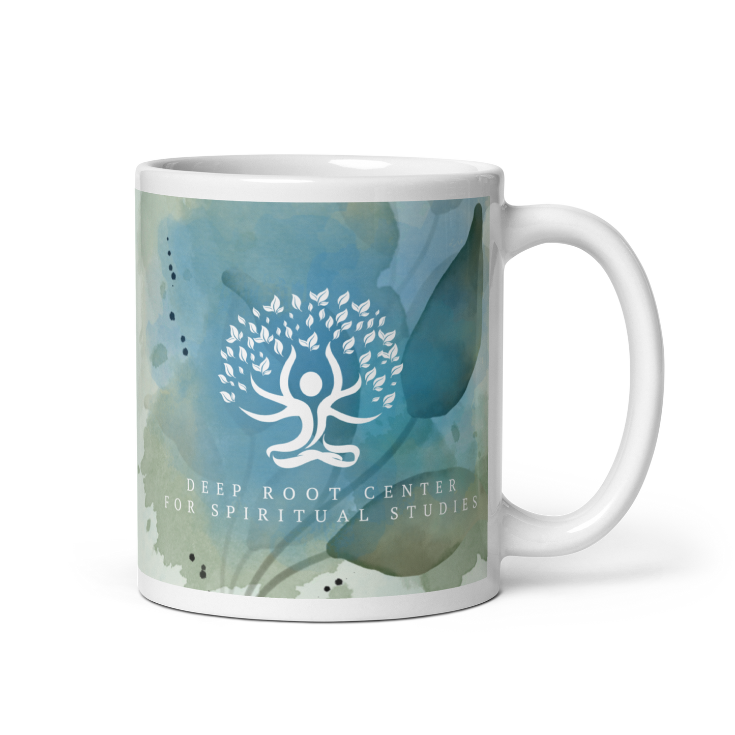 White Glossy Deep Root Mug