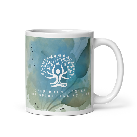 White Glossy Deep Root Mug